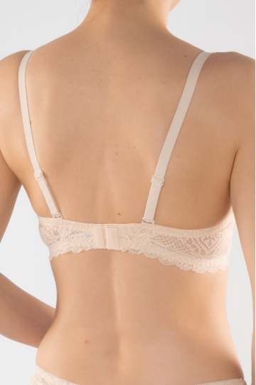 Sutien push-up elegant, cupa preformata Doris, Beige - Img 4