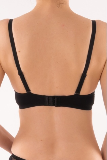 Sutien push-up elegant, cupa preformata Milana, Negru - Img 3