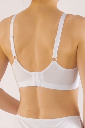Sutien Sonia BUMBAC, fara armatura si fara burete, cupe B, C, D, si E, Alb - Img 5