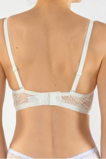 Sutien Alexa cupa moale subtire, imbracata cu dantela ,cupa B si C - Img 4