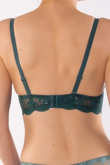 Sutien Malena push-up elegant, cupa preformata, Verde Smarald - Img 5