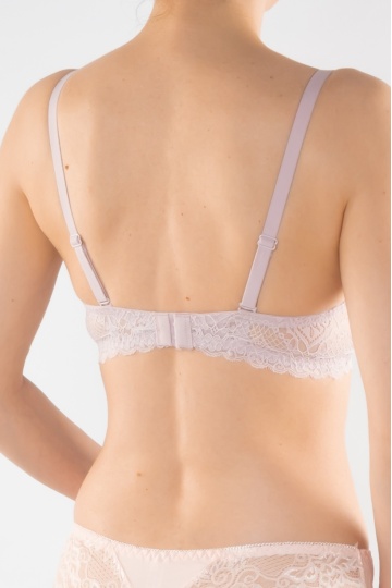 Sutien push-up elegant, cupa preformata Doris, Lila Nude - Img 3