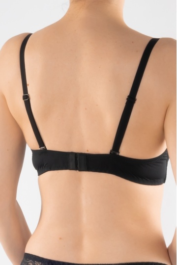 Sutien push-up elegant, cupa preformata IAIRA, Negru - Img 3