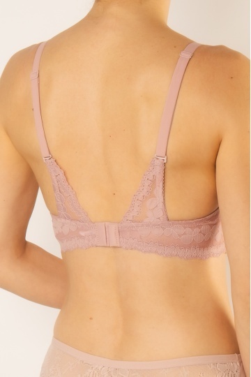 Sutien Sasy cupa preformata graduala, cupe B si C, Dark Roze - Img 4