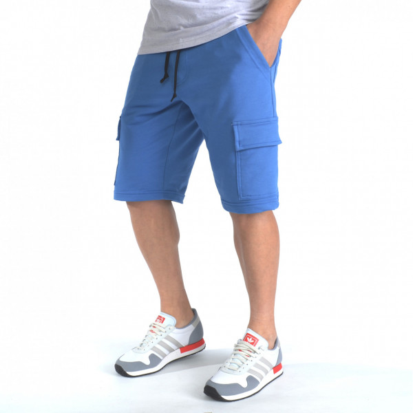 MEN'S BLUE DENIM DROP CROTCH PANTS SPRING/FALL - Img 2