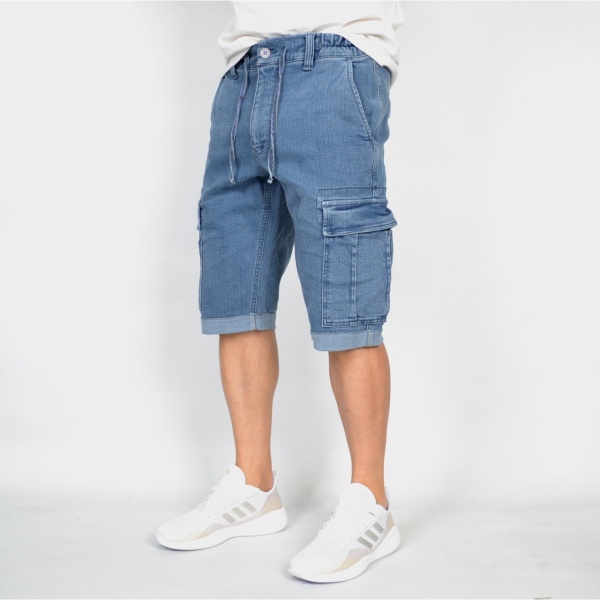 MEN'S DENIM CARGO SHORTS TRENDFIELD - Img 2