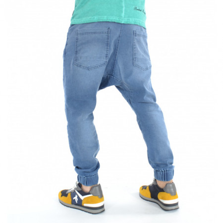 MEN'S DENIM DROP CROTCH PANTS TRENDFIELD SPRING/FALL - Img 3