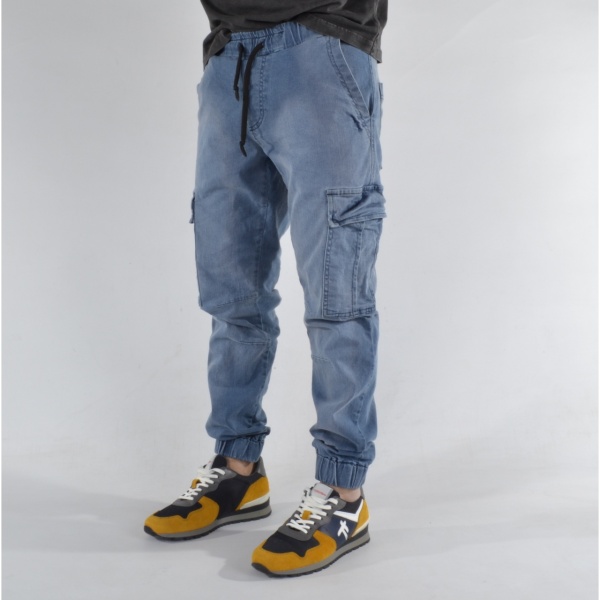 MEN'S DENIM DROP CROTCH SHORTS TRENDFIELD - Img 2