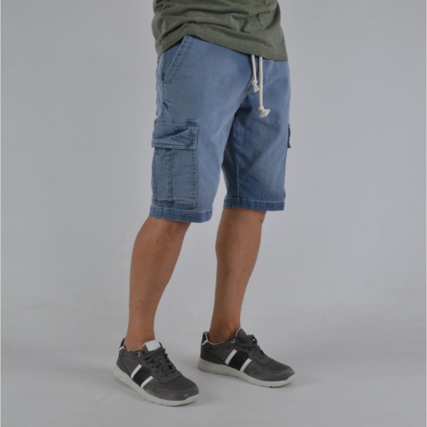 MEN'S DENIM CARGO SHORTS TRENDFIELD - Img 2