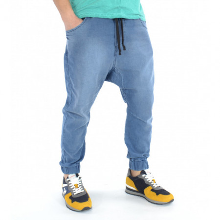 MEN'S DENIM DROP CROTCH PANTS TRENDFIELD SPRING/FALL - Img 4