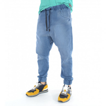 MEN'S DENIM DROP CROTCH PANTS TRENDFIELD SPRING/FALL - Img 5