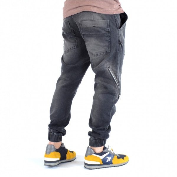 MENS DENIM GREY PANTS CARGO ZIP TRENDFIELD SPRING/SUMMER/AUTUMN - Img 6