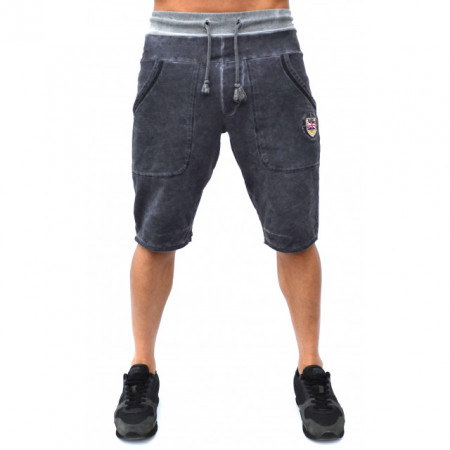 МЪЖКИ КЪСИ ПАНТАЛОНИ RELIO GREY OIL DYE SHORTS С ИЗБЕЛВАНЕ ПО ШЕВОВЕТЕ - Img 2