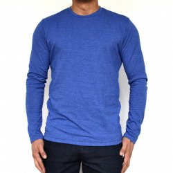 DARK BLUE MENS TSHIRT LONG SLEEVE