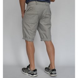 Men's Grey striped shorts oil dye - Img 2