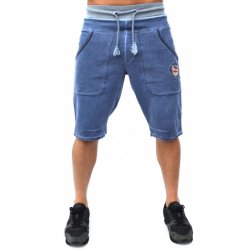 МЪЖКИ КЪСИ ПАНТАЛОНИ RELIO BLUE OIL DYE SHORTS С ИЗБЕЛВАНЕ ПО ШЕВОВЕТЕ - Img 2