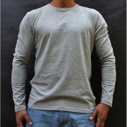 BLACK MENS TSHIRT LONG SLEEVE