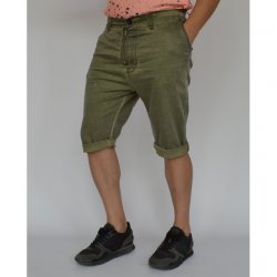 МЪЖКИ КЪСИ ПАНТАЛОНИ Khaki oil dye - Img 2
