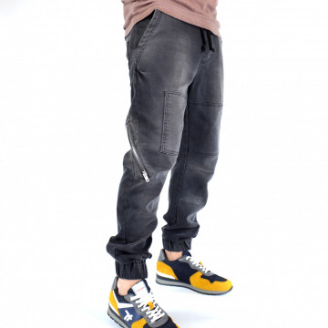 MENS DENIM GREY PANTS CARGO ZIP TRENDFIELD SPRING/SUMMER/AUTUMN - Img 5