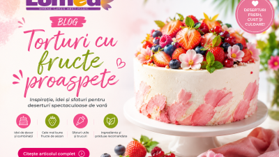 Torturi cu fructe proaspete – inspirația perfectă pentru deserturile verii