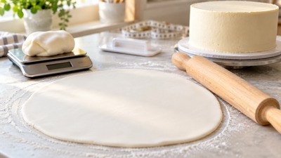 Cât fondant îți trebuie pentru un tort? Tabel de cantități după dimensiune