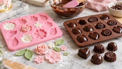 Cum folosești mulajele de silicon pentru fondant și ciocolată