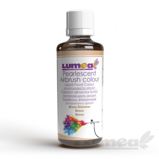 Colorant alimentar lichid pe baza de apa Bronz, 90ml - recomandat pentru Aerograf - Lumea