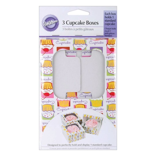 Cutii Multicolor pentru briose, prajituri 3 buc. - Wilton