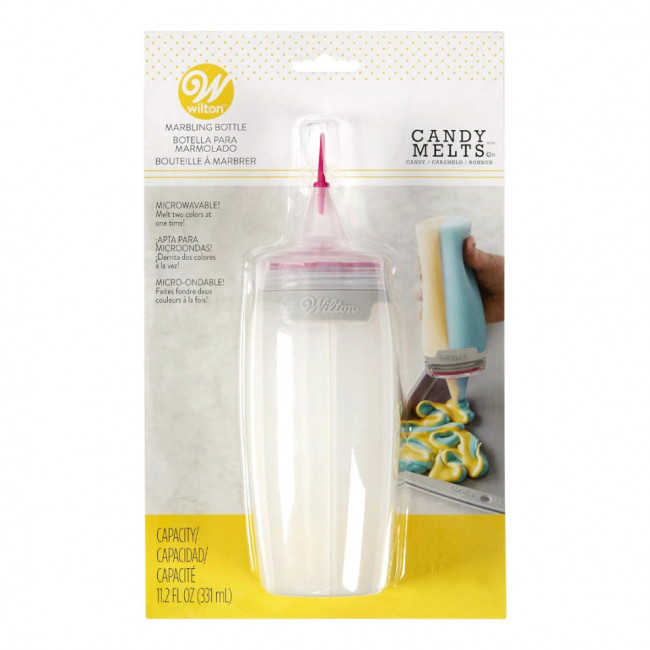 Flacon dozator transparent cu varf pentru marmorare - Wilton