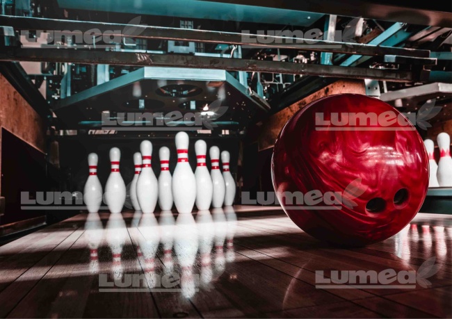 Imagine comestibila tort din Zahar, Bowling model 2 - Lumea