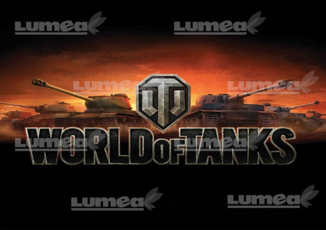 Imagine comestibila tort din Zahar, World of Tanks model 2 - Lumea