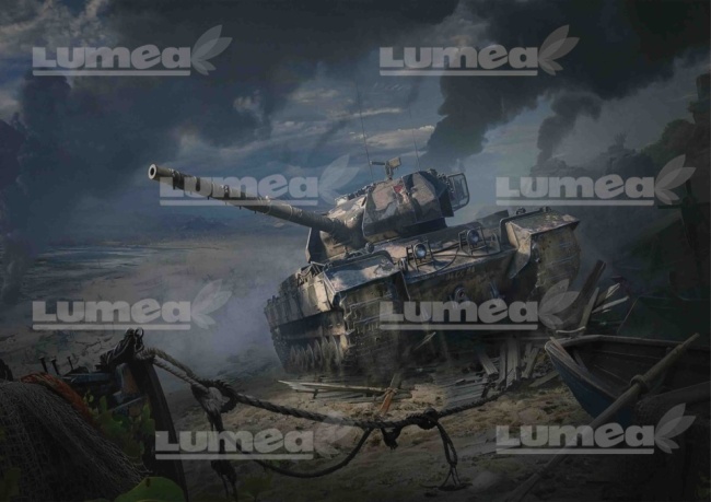 Imagine comestibila tort din Zahar, World of Tanks model 5 - Lumea