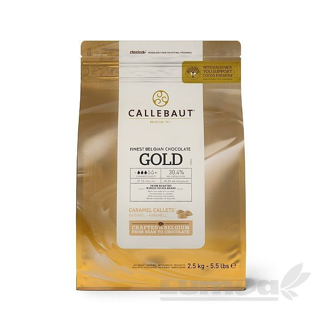 Ciocolata alba fina Gold, 2,5 kg - Barry Callebaut