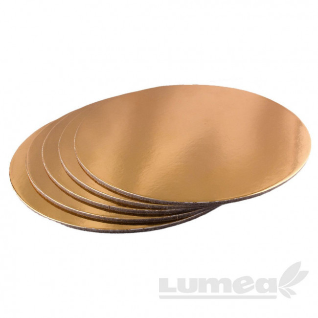 Discuri tort groase aurii, 34cm, 5 buc. - Lumea