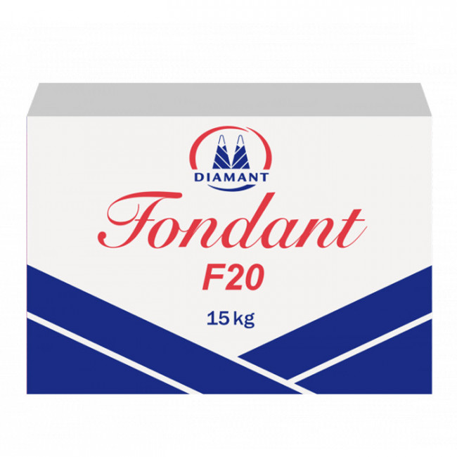 Fondant alb F20, 15kg - Diamant