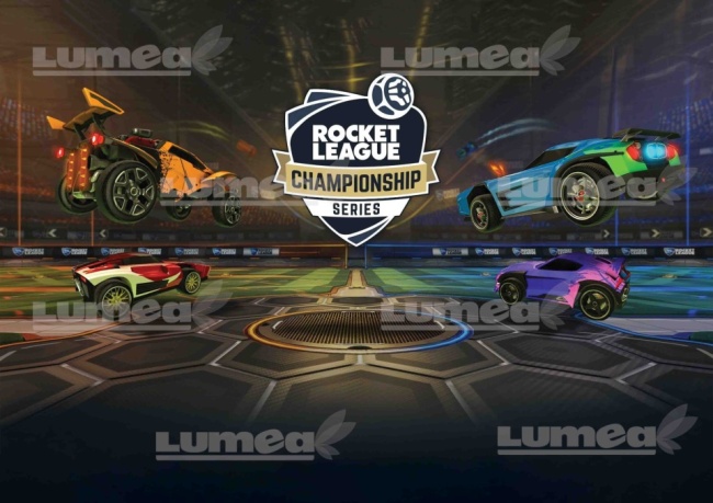 Imagine comestibila tort din Zahar, Rocket League model 3 - Lumea
