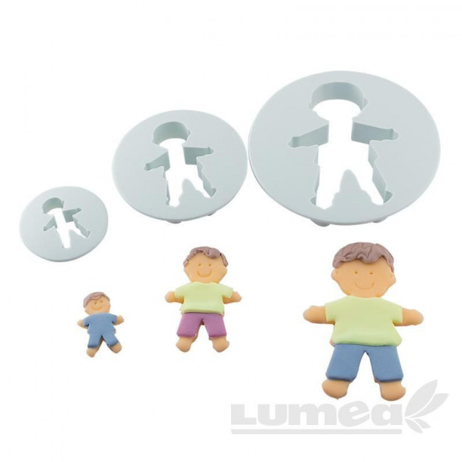 <p>Adăugați un strop de gingășie deserturilor festive cu acest <strong>set</strong> de 3 decupatoare Copilaș! Ideal pentru torturi de botez, baby shower sau aniversări pentru cei mici, acest set vă ajută să creați figurine adorabile din <strong>fondant</s