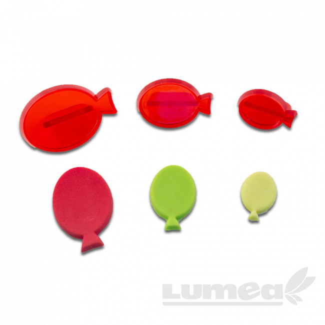 Set decupatoare balonase, 3 buc. - Lumea