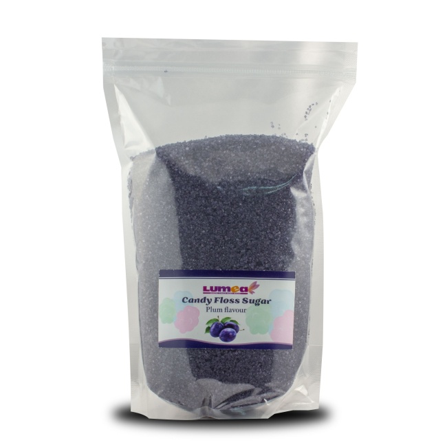 Zahar cu aroma de Prune pentru vata de zahar, 1kg - Lumea