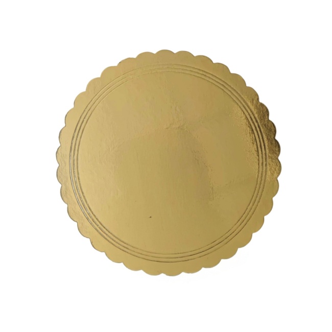 Discuri tort Auriu/Argint dantelate, 30cm, 5 buc. - Lumea