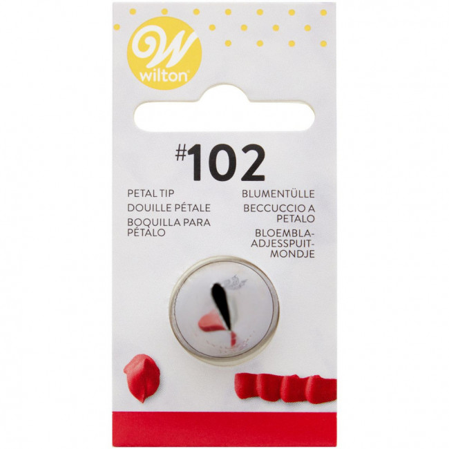 Dui de ornare model petale trandafiri, #102 - Wilton