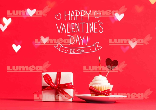 Imagine comestibila tort din Zahar, Happy Valentine's Day model 3 - Lumea
