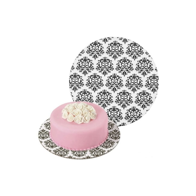 Plansete tort rotund model "Damask", 3 buc. - Wilton
