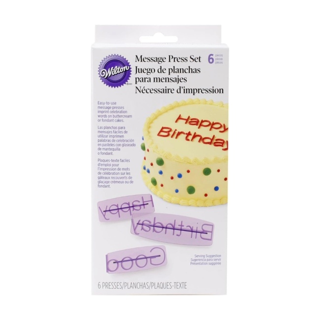 Set Imprimanta diferite Mesaje, 6 buc. - Wilton