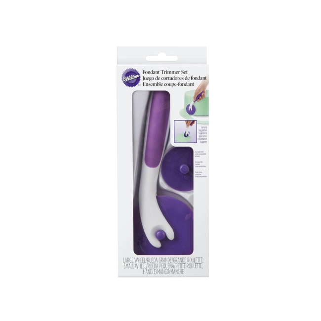 Taietor, modelator fondant cu rotita mare si mica - Wilton