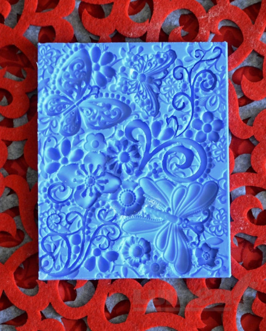Textura silicon cu model - Tranquil Garden - Crystal Lace