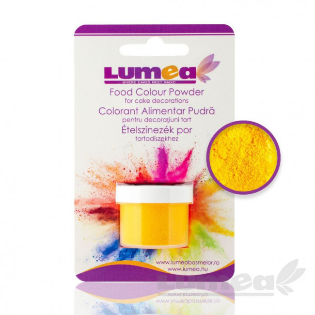 Colorant alimentar pudra Galben canar, 2.5g - Lumea