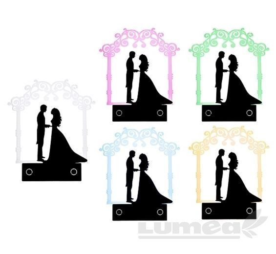 Figurine acrylic, Mire si Mireasa - Led Cake Topper