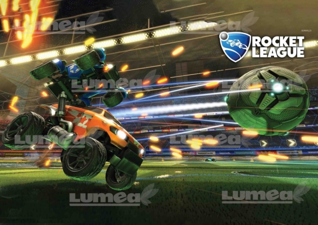 Imagine comestibila tort din Zahar, Rocket League model 4 - Lumea