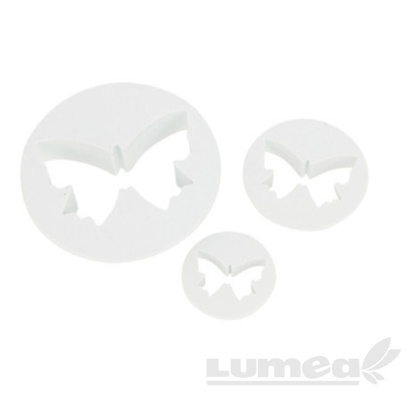 Set decupatoare fluturasi simple, 3 buc. - Lumea